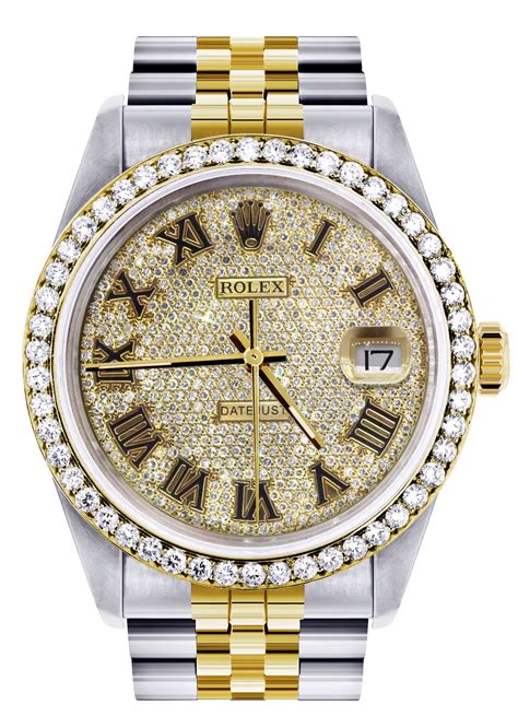 full diamond rolex watch